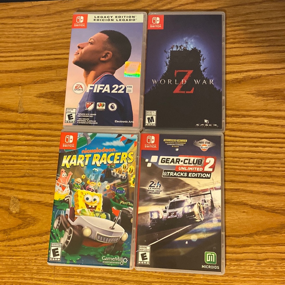 NINTENDO SWITCH GAMES BUNDLE (SELLING ALL TOGETHER)